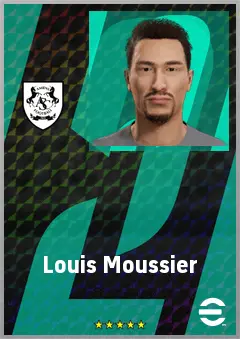 Louis Moussier eFootball 2026 player card, 62 OVR CF