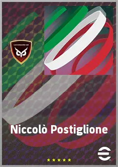 Niccolò Postiglione eFootball 2026 player card, 65 OVR CB