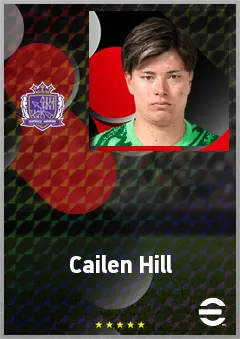 Hill Cailen eFootball 2026 player card, 62 OVR GK