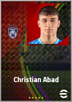 Christian Abad eFootball 2026 player card, 64 OVR GK