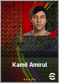 Kamil Amirul eFootball 2026 player card, 60 OVR RB