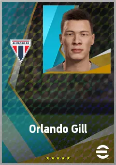 Orlando Gill eFootball 2026 player card, 74 OVR GK