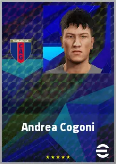 Andrea Cogoni eFootball 2026 player card, 64 OVR CB