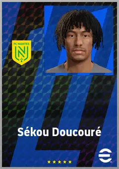 Sékou Doucouré eFootball 2026 player card, 64 OVR CB