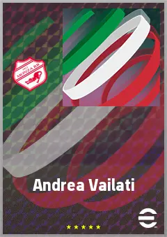 Andrea Vailati eFootball 2026 player card, 65 OVR GK