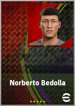 Norberto Bedolla eFootball 2026 player card, 62 OVR GK