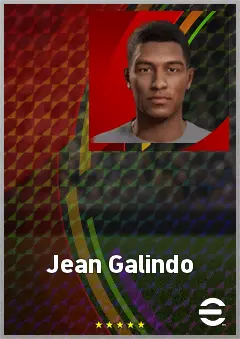 Jean Galindo eFootball 2026 player card, 63 OVR CF