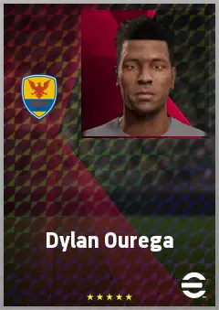 Dylan Ourega eFootball 2026 player card, 66 OVR LB
