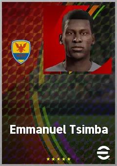 Emmanuel Tsimba eFootball 2026 player card, 63 OVR CF