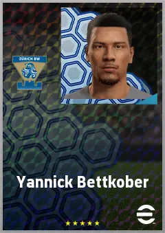 Yannick Bettkober eFootball 2026 player card, 61 OVR CB
