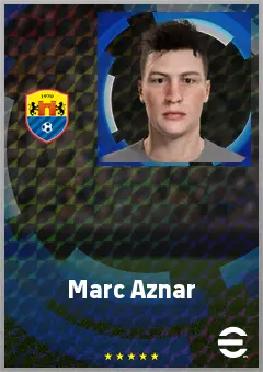 Marc Aznar eFootball 2026 player card, 64 OVR CB