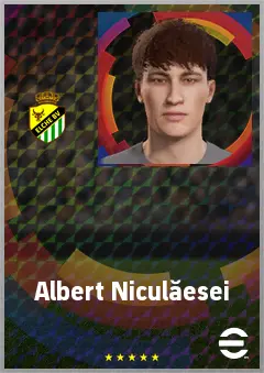 Albert Niculăesei eFootball 2026 player card, 62 OVR LB