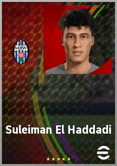 Suleiman El Haddadi eFootball 2026 player card, 62 OVR CF