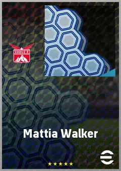 Mattia Walker eFootball 2026 player card, 60 OVR DMF