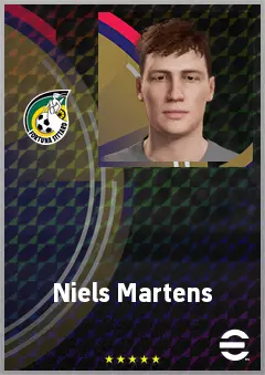 Niels Martens eFootball 2026 player card, 64 OVR GK