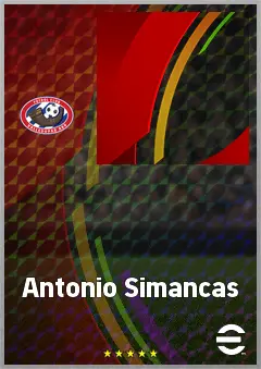Antonio Simancas eFootball 2026 player card, 63 OVR GK