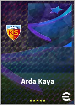 Arda Kaya eFootball 2026 player card, 60 OVR RWF