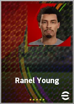 Ranel Young eFootball 2026 player card, 67 OVR RWF