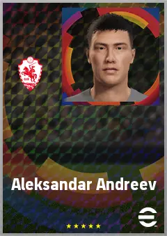 Aleksandar Andreev eFootball 2026 player card, 63 OVR GK