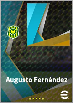 Augusto Fernández eFootball 2026 player card, 64 OVR CF
