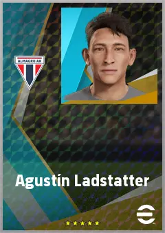 Agustín Ladstatter eFootball 2026 player card, 71 OVR RWF