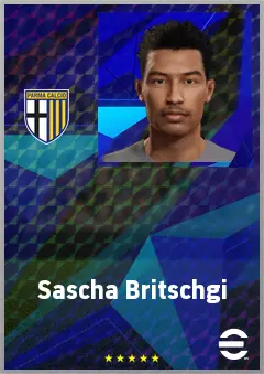 Sascha Britschgi eFootball 2026 player card, 71 OVR RB