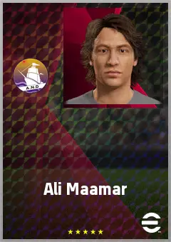 Ali Maamar eFootball 2026 player card, 68 OVR RB