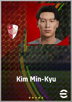 Kim Min-Kyu eFootball 2026 player card, 64 OVR CB