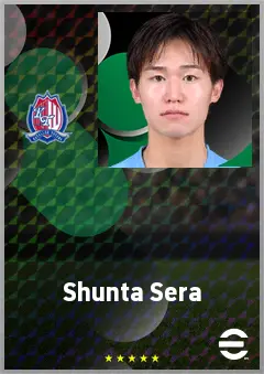 Sera Shunta eFootball 2026 player card, 63 OVR DMF