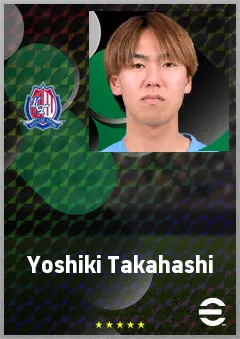 Takahashi Yoshiki eFootball 2026 player card, 68 OVR RMF