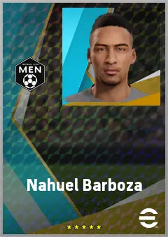 Nahuel Barboza eFootball 2026 player card, 68 OVR DMF