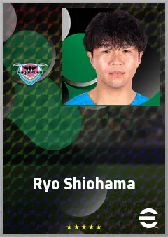 Shiohama Ryo eFootball 2026 player card, 69 OVR RWF