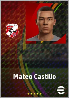 Mateo Castillo eFootball 2026 player card, 71 OVR RB