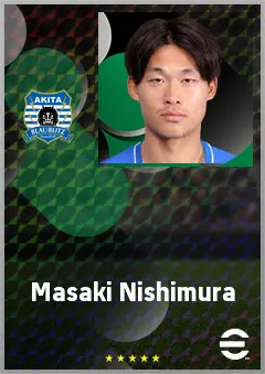 Nishimura Masaki eFootball 2026 player card, 64 OVR CF