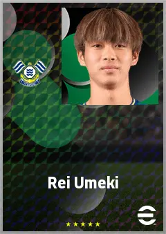 Umeki Rei eFootball 2026 player card, 67 OVR RB