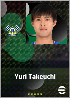 Takeuchi Yuri eFootball 2026 player card, 64 OVR CB