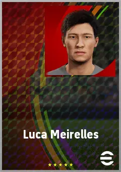 Luca Meirelles eFootball 2026 player card, 68 OVR CF
