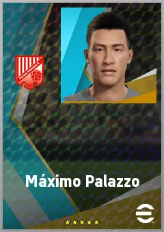 Máximo Palazzo eFootball 2026 player card, 66 OVR CB