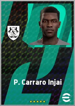 P. Carraro Injai eFootball 2026 player card, 62 OVR CMF