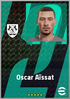 Oscar Aïssat eFootball 2026 player card, 62 OVR CMF