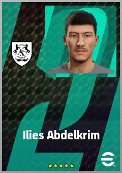 Ilies Abdelkrim eFootball 2026 player card, 59 OVR CMF