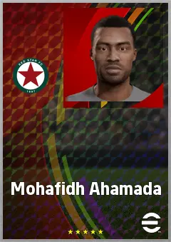 Mohafidh Ahamada eFootball 2026 player card, 60 OVR RB