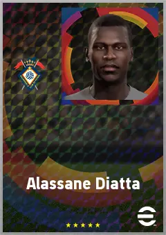Alassane Diatta eFootball 2026 player card, 67 OVR CMF
