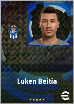 Luken Beitia eFootball 2026 player card, 69 OVR CB