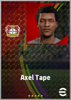 Axel Tape eFootball 2026 player card, 65 OVR CB