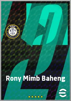 Rony Mimb Baheng eFootball 2026 player card, 62 OVR LB
