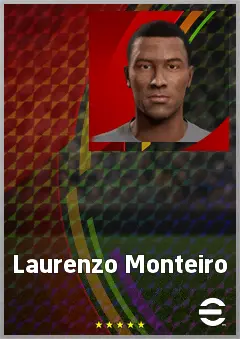 Laurenzo Monteiro eFootball 2026 player card, 61 OVR CB