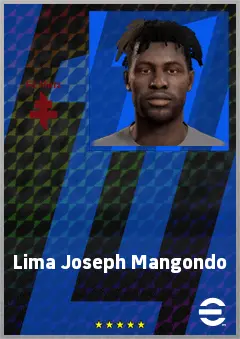 Lima Joseph Mangondo eFootball 2026 player card, 62 OVR CF
