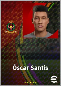 Óscar Santis eFootball 2026 player card, 67 OVR RMF