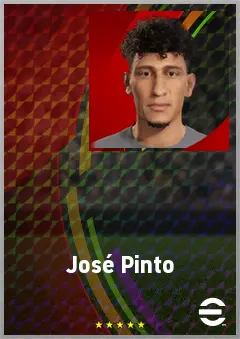 José Pinto eFootball 2026 player card, 68 OVR LWF